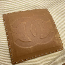 Load image into Gallery viewer, CHANEL Vintage Shoulder Bag Ivory/Beige/Brown Canvas Leather