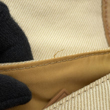 Load image into Gallery viewer, CHANEL Vintage Shoulder Bag Ivory/Beige/Brown Canvas Leather