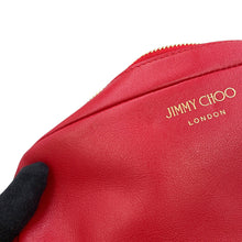 将图像加载到图库查看器中,JIMMY CHOO Atini Shoulder Bag Red Leather