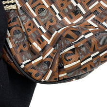 Load image into Gallery viewer, Ferragamo Gancini Handbag Brown21A507 PVC Leather