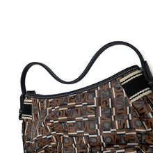 Load image into Gallery viewer, Ferragamo Gancini Handbag Brown21A507 PVC Leather