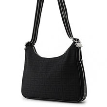 Load image into Gallery viewer, Givenchy 4G Logo Shoulder Bag Black Nylon Canvas