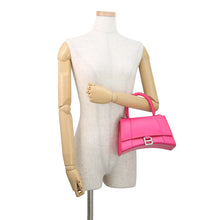 Load image into Gallery viewer, BALENCIAGA Hourglass Small 2WAY Bag Pink593546 Leather