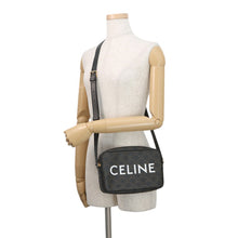 Load image into Gallery viewer, CELINE Triomphe Medium Messenger Bag Black/Brown194502CIM.38NO PVC Leather