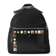 Load image into Gallery viewer, FENDI Studded Backpack Black8BZ035 Leather