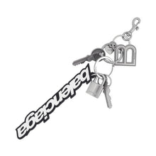 将图像加载到图库查看器中,BALENCIAGA Keychain KITBag Charm Black/White793442 Rubber