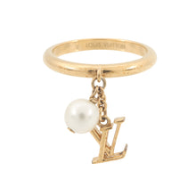 Load image into Gallery viewer, LOUIS VUITTON Ring・LV Iconic Louisa Size L/Approximately No. 15M1448L Gold Plated Faux Pearl