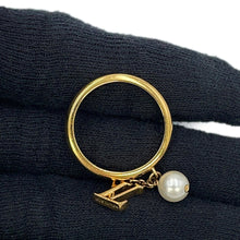 Load image into Gallery viewer, LOUIS VUITTON Ring・LV Iconic Louisa Size L/Approximately No. 15M1448L Gold Plated Faux Pearl