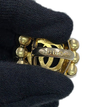 Load image into Gallery viewer, GUCCI Double G Logo Ring Size XS Gold Plated Faux Pearl