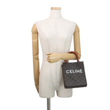 将图像加载到图库查看器中,CELINE Triomphe Mini Vertical Cabas 2WAY Bag Tan194372 PVC Leather