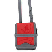 Load image into Gallery viewer, Christian Louboutin Venetian Reporter Cross Body Bag Blue Gray3205096 Leather