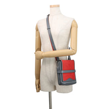 Load image into Gallery viewer, Christian Louboutin Venetian Reporter Cross Body Bag Blue Gray3205096 Leather
