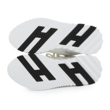 将图像加载到图库查看器中,HERMES Bounce Sneakers White Suede Nylon Size 40.5