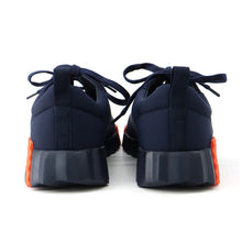 将图像加载到图库查看器中,HERMES Bounce Sneakers Navy Suede Nylon Size 38