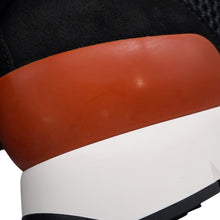 Load image into Gallery viewer, HERMES Starter Sneakers Black Leather Fabric Size 37.5
