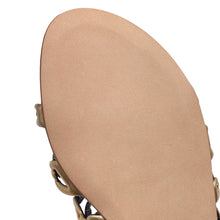 Load image into Gallery viewer, HERMES Ancorne Sandals Gold Leather Size 38