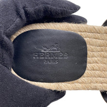 Load image into Gallery viewer, HERMES Ancorne Sandals Gold Leather Size 38