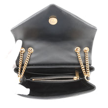 将图像加载到图库查看器中,SAINT LAURENT PARIS Loulou Shoulder Bag Black494699DV7271000 Calf Leather Size Small