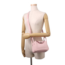 Load image into Gallery viewer, HERMES Lindy Verso Rose Sakura/Grisper Taurillon Clemence Size Mini