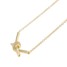 将图像加载到图库查看器中,TIFFANY&Co. Knot Pendant68887216 18K Yellow Gold