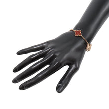 将图像加载到图库查看器中,Van Cleef & Arpels Vintage Alhambra 5 Motif BraceletVCARP7RP00 18K Pink Gold