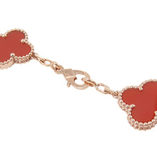 将图像加载到图库查看器中,Van Cleef & Arpels Vintage Alhambra 5 Motif BraceletVCARP7RP00 18K Pink Gold