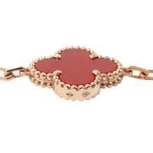 将图像加载到图库查看器中,Van Cleef & Arpels Vintage Alhambra 5 Motif BraceletVCARP7RP00 18K Pink Gold