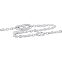 将图像加载到图库查看器中,HERMES Chaine d'Ancre Farandole Necklace Size 80 SV925