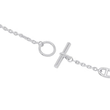 将图像加载到图库查看器中,HERMES Chaine d'Ancre Farandole Necklace Size 80 SV925