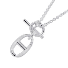 将图像加载到图库查看器中,HERMES Chaine d'Ancre Amulette Necklace SV925