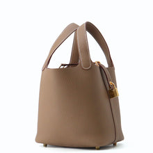 将图像加载到图库查看器中,HERMES Picotin Padlock Etoupe Taurillon Clemence Size PM