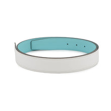 Load image into Gallery viewer, HERMES Belt Size 95 White/Blue Atoll Epsom