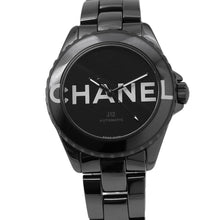 将图像加载到图库查看器中,CHANEL J12 Wanted De CHANEL W38mm Ceramic Stainless Steel Black DialH7418