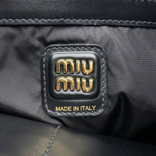 将图像加载到图库查看器中,MIUMIU Shoulder Bag Hobo Bag Black5BC155 Leather