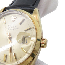 将图像加载到图库查看器中,ROLEX Oyster Perpetual Date W34mm Stainless Steel Champagne Dial1550