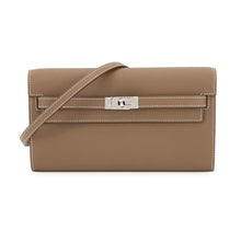 将图像加载到图库查看器中,HERMES Kelly wallet long to go Etoupe Epsom