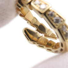 将图像加载到图库查看器中,BVLGARI Serpenti Viper Ring Size S (Approximately size 8-10)357482 18K Yellow Gold