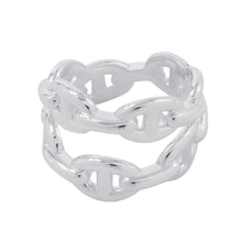 将图像加载到图库查看器中,HERMES Chaine d'Ancre Double Row Ring Size 53/#13 SV925