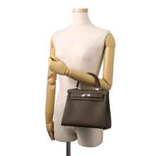 将图像加载到图库查看器中,HERMES Kelly Retourne Vertroden Togo Leather Size 25