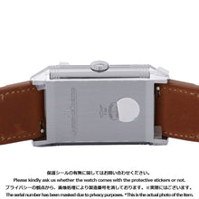将图像加载到图库查看器中,JAEGER-LE COULTRE Reverso Classic Duo Small Second H47mmxW28.3mm Stainless Steel Leather Silver/Black DialQ3848423