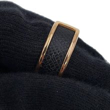 Load image into Gallery viewer, HERMES Orump Ring Size M Black Epsom Metal