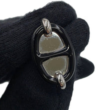 Load image into Gallery viewer, HERMES Mini Maillon Black Enamel Metal