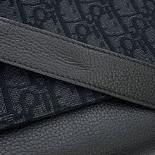 Load image into Gallery viewer, Dior Oblique Saddle Flap Messenger Bag Black2ADCA435YKS_H03E Canvas Calf Leather Size Mini