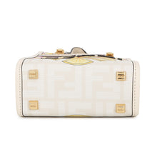 Load image into Gallery viewer, FENDI Fendace Sunshine Shopper White/Yellow8BS051 Leather Size Mini