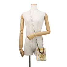 Load image into Gallery viewer, FENDI Fendace Sunshine Shopper White/Yellow8BS051 Leather Size Mini