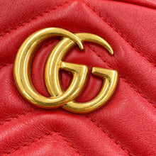 Load image into Gallery viewer, GUCCI GG Marmont Waist Bag Red476434 Leather