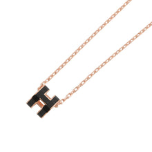 Load image into Gallery viewer, HERMES Pop Ash Necklace Size Mini Black Metal Lacquer