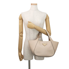 将图像加载到图库查看器中,PRADA Tote Bag Beige1BG483 Leather Size Medium