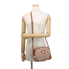 Load image into Gallery viewer, CELINE Shoulder Bag White/Brown/Red194332CS8 Canvas Leather