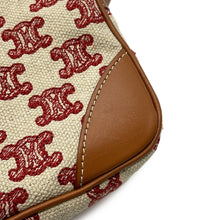 Load image into Gallery viewer, CELINE Shoulder Bag White/Brown/Red194332CS8 Canvas Leather